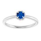 Claw-Prong Rope Solitaire Ring
