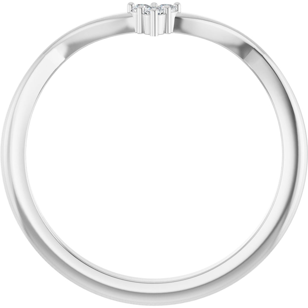 Rose-Cut Accented Engagement Ring or Band