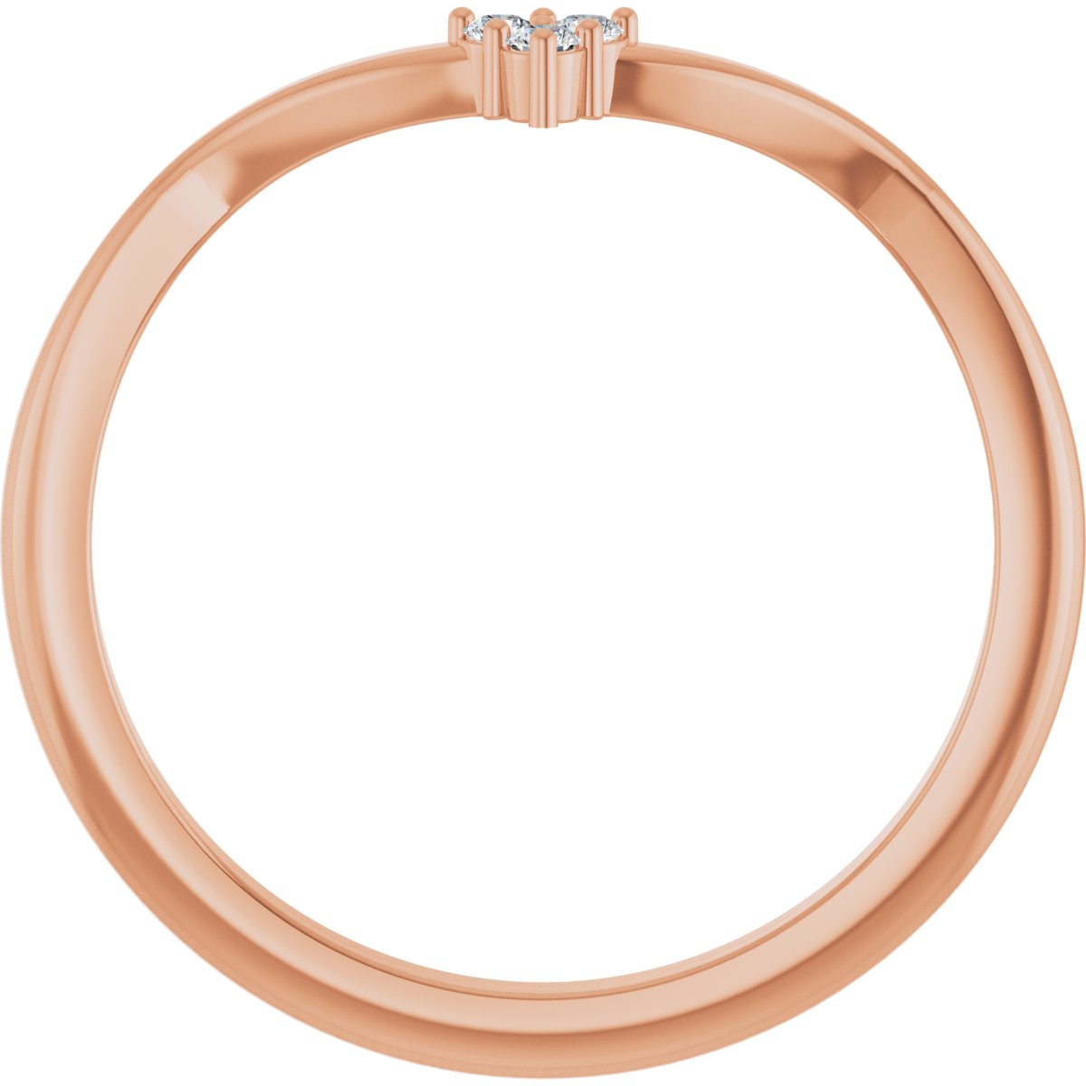 Rose-Cut Accented Engagement Ring or Band