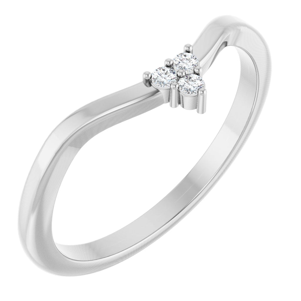 Rose-Cut Accented Engagement Ring or Band