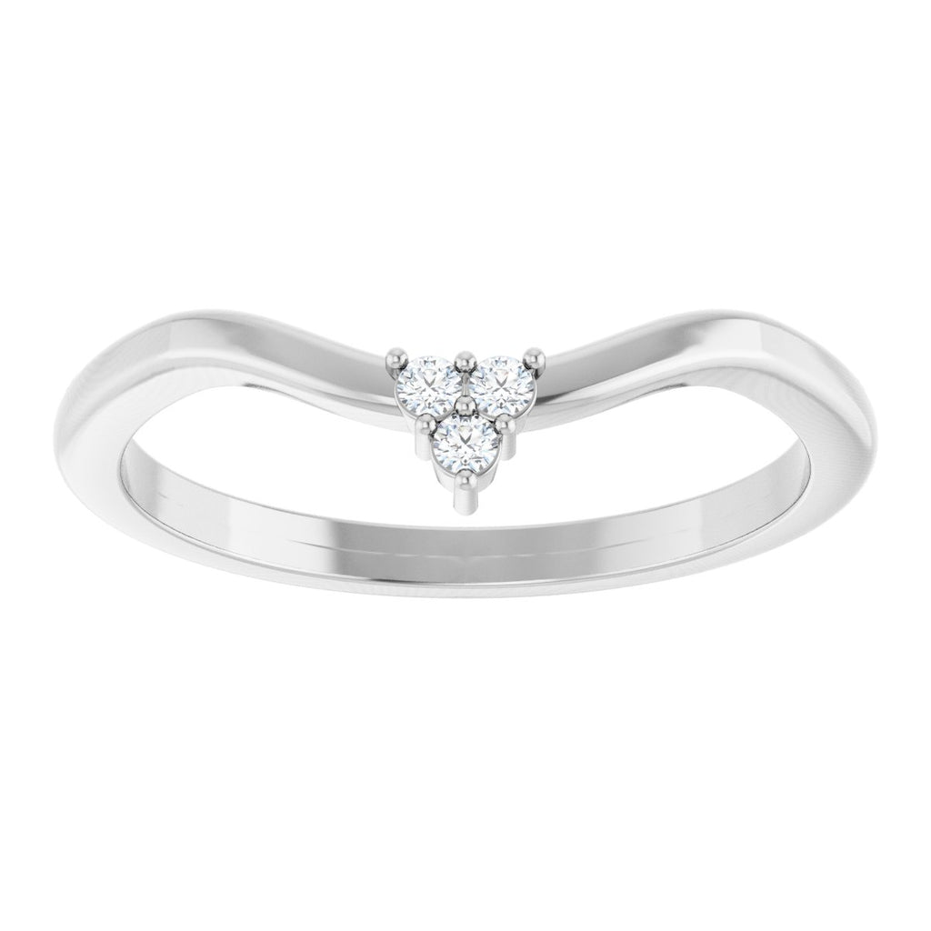 Rose-Cut Accented Engagement Ring or Band