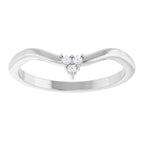 Rose-Cut Accented Engagement Ring or Band