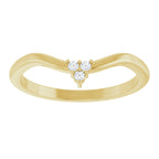 Rose-Cut Accented Engagement Ring or Band