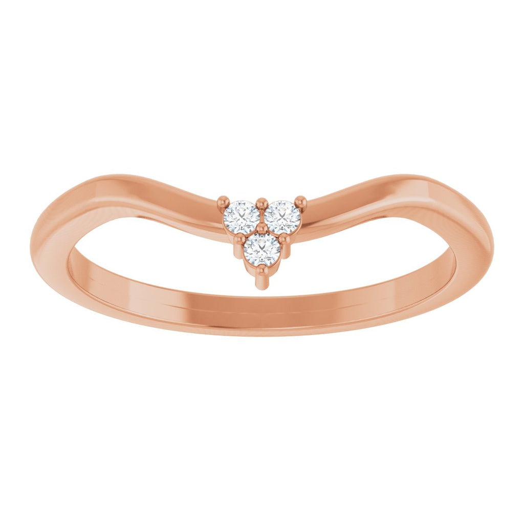 Rose-Cut Accented Engagement Ring or Band