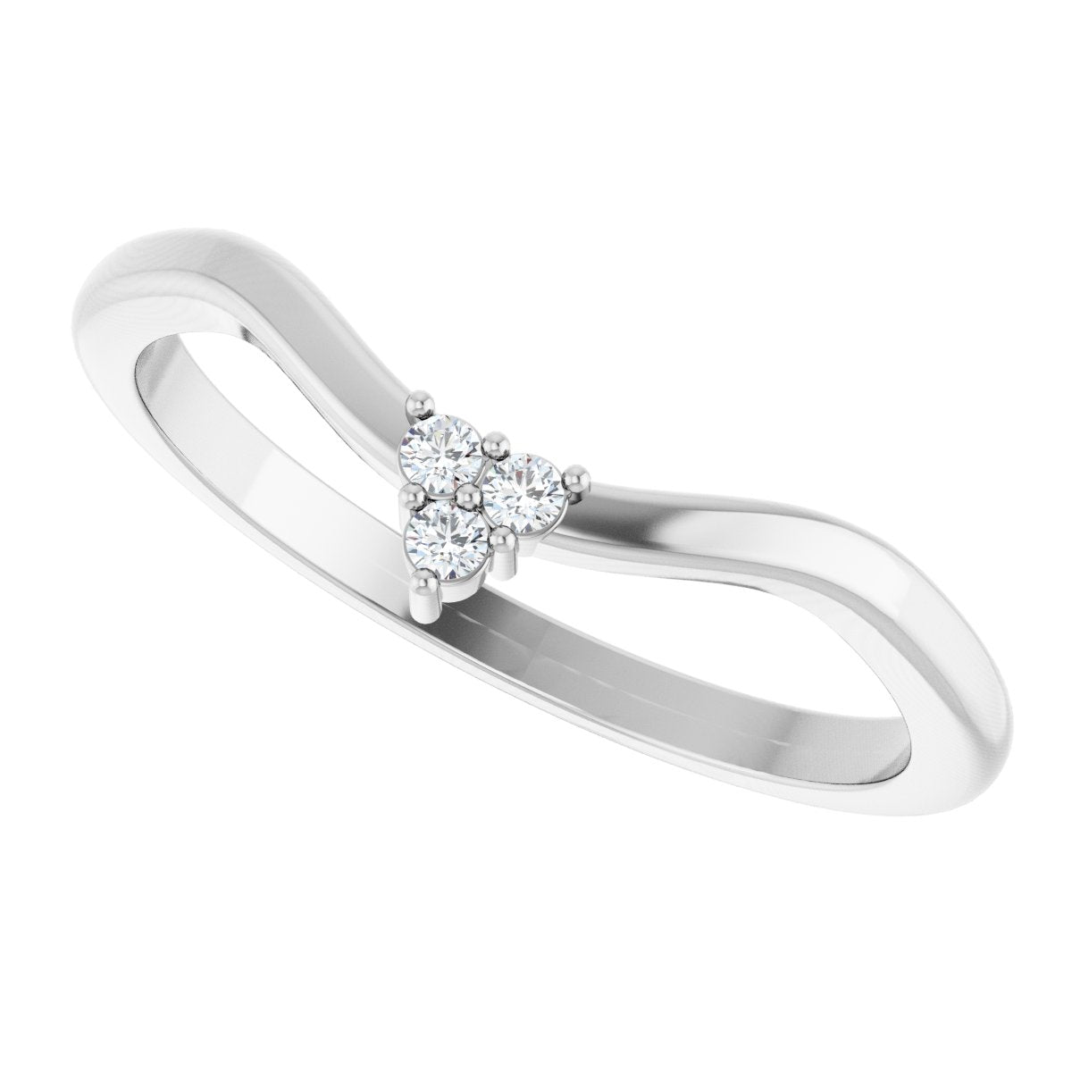 Rose-Cut Accented Engagement Ring or Band
