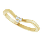 Rose-Cut Accented Engagement Ring or Band
