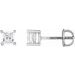 Square 4-Prong Stud Earrings
