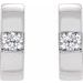 Accented Huggie Hoop Earrings