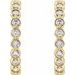 Bezel-Set Hoop Earrings