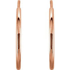 Endless Tube Hoop Earrings