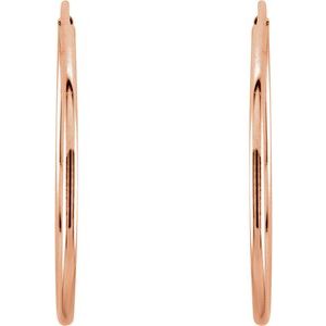 Endless Tube Hoop Earrings