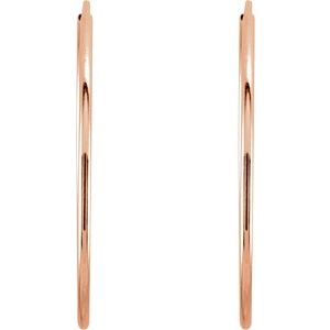 Endless Tube Hoop Earrings