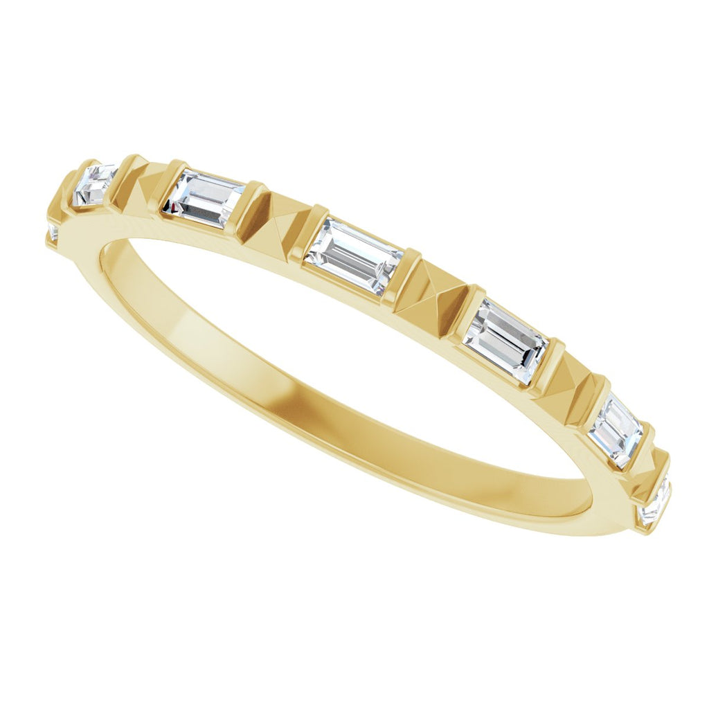 Channel-Set Geometric Anniversary Band