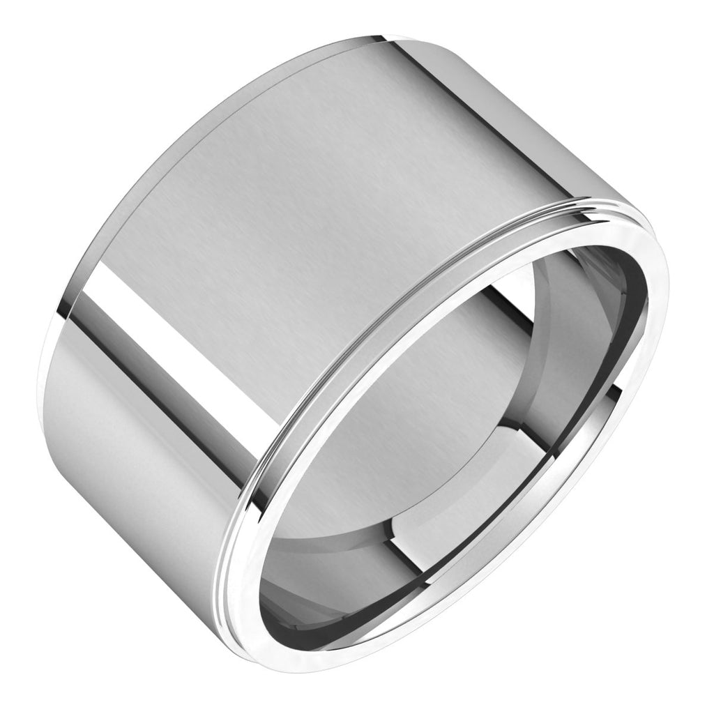 Stepped-Edge Comfort-Fit Flat Band