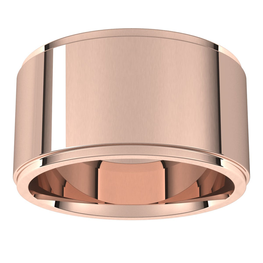 Stepped-Edge Comfort-Fit Flat Band