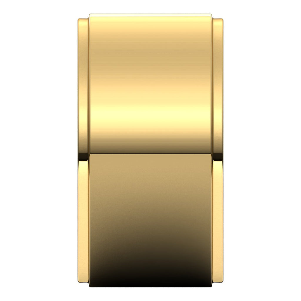 Stepped-Edge Comfort-Fit Flat Band