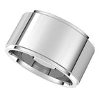Stepped-Edge Comfort-Fit Flat Band