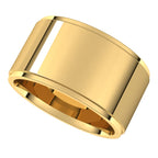Stepped-Edge Comfort-Fit Flat Band