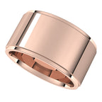 Stepped-Edge Comfort-Fit Flat Band