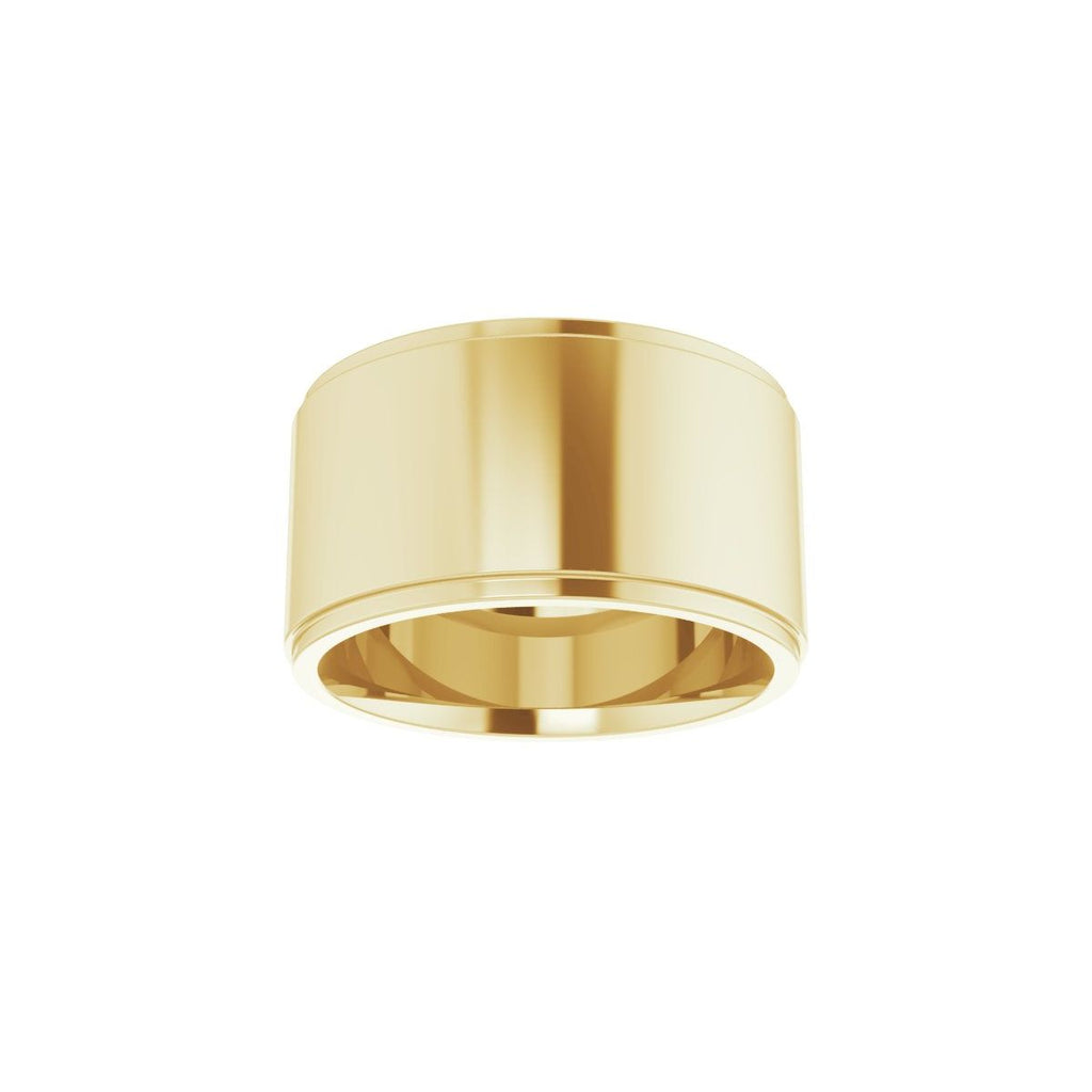 Stepped-Edge Comfort-Fit Flat Band