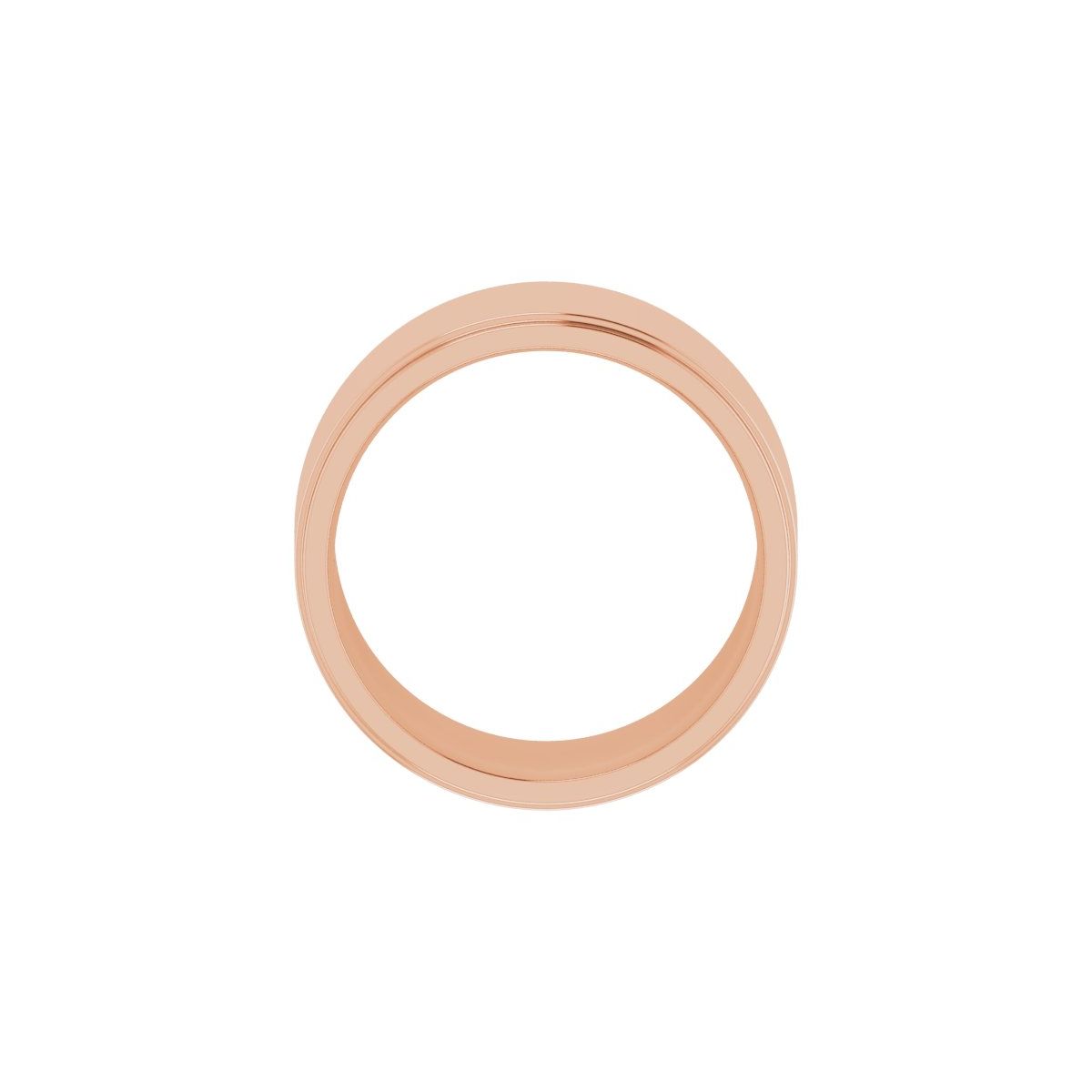 Stepped-Edge Comfort-Fit Flat Band