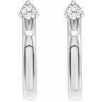Accented Hoop Earrings