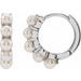 Pearl Huggie Earrings