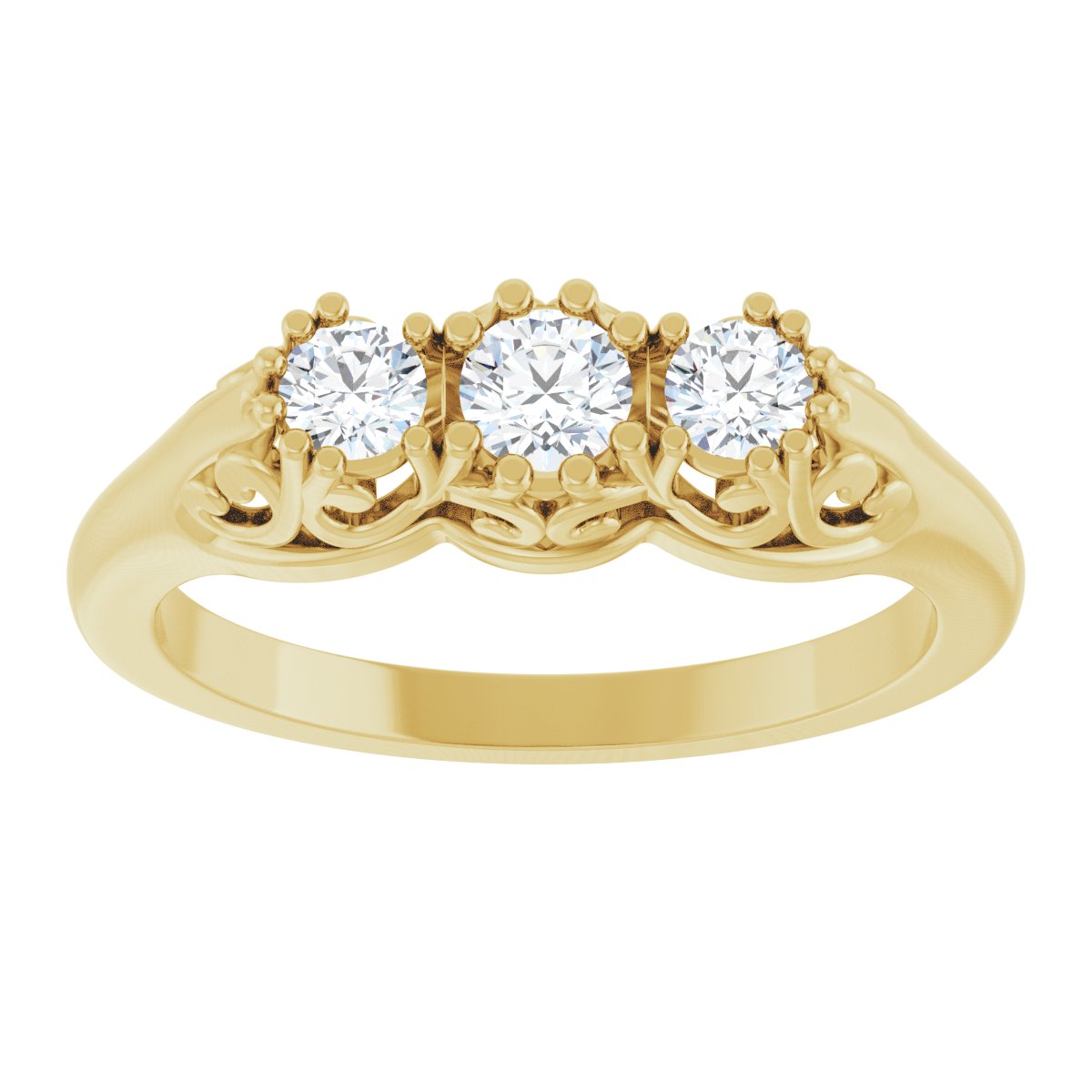 Three-Stone Anniversary Band