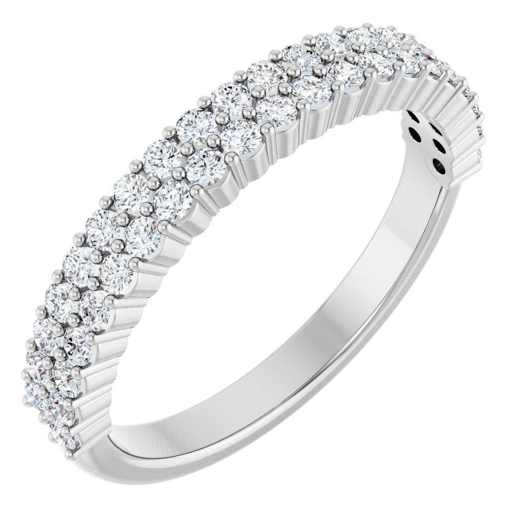 Double Row Anniversary Band