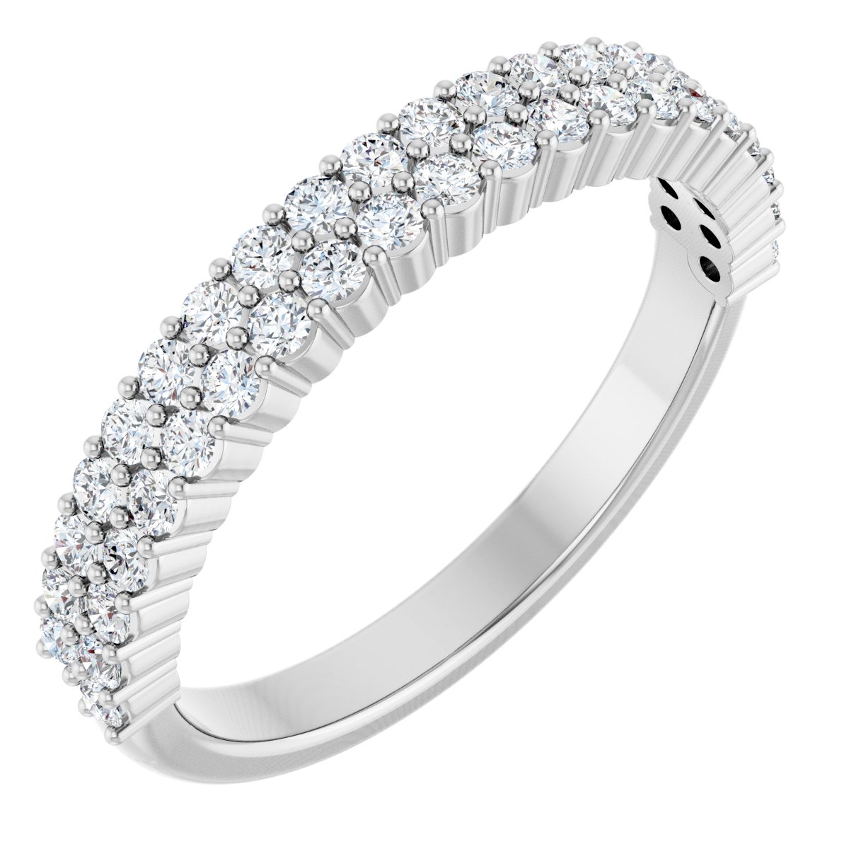 Double Row Anniversary Band