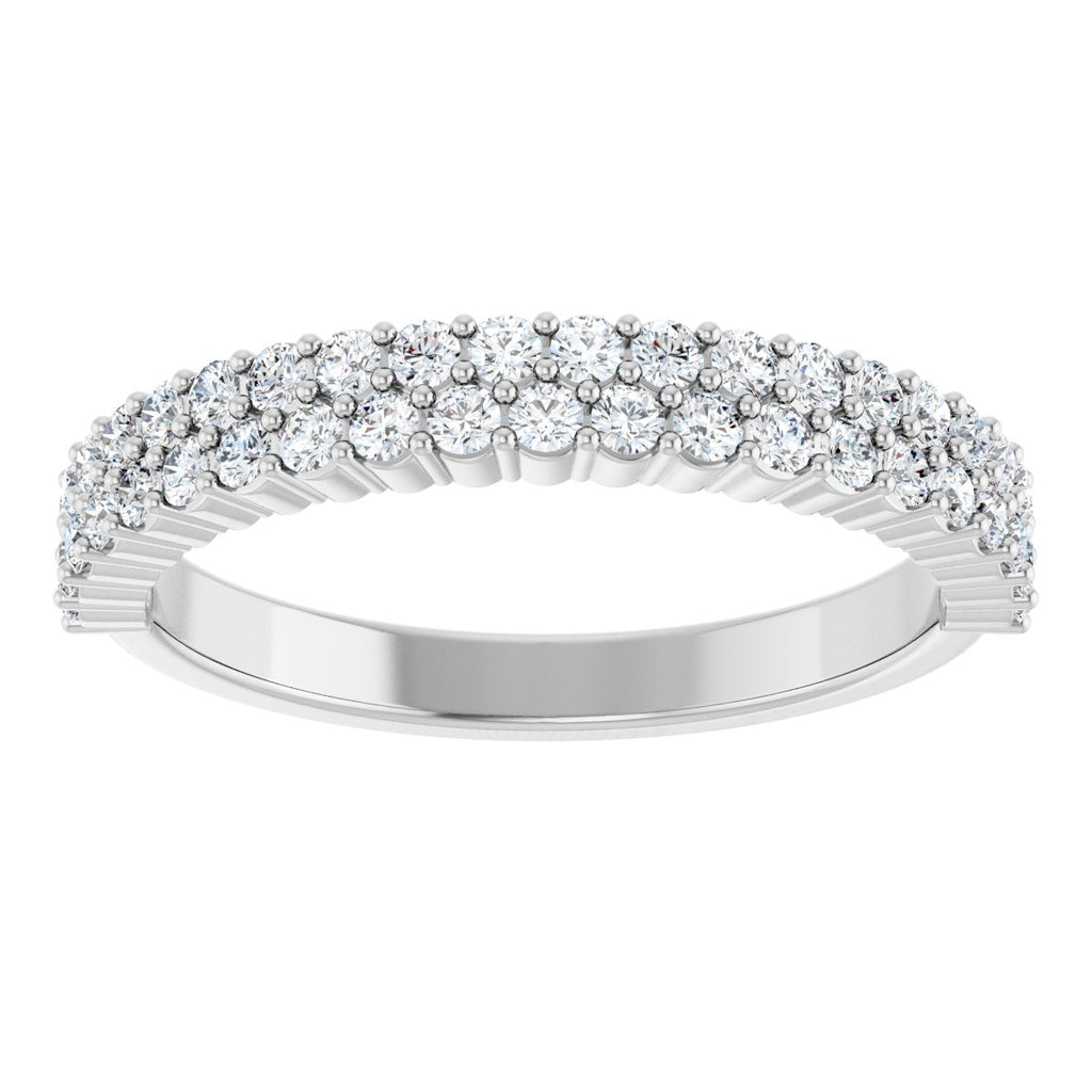 Double Row Anniversary Band