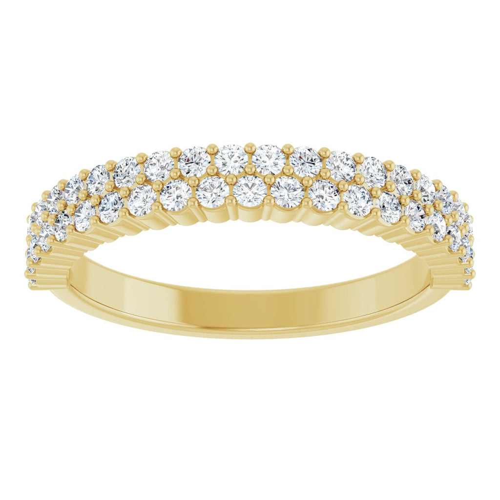 Double Row Anniversary Band