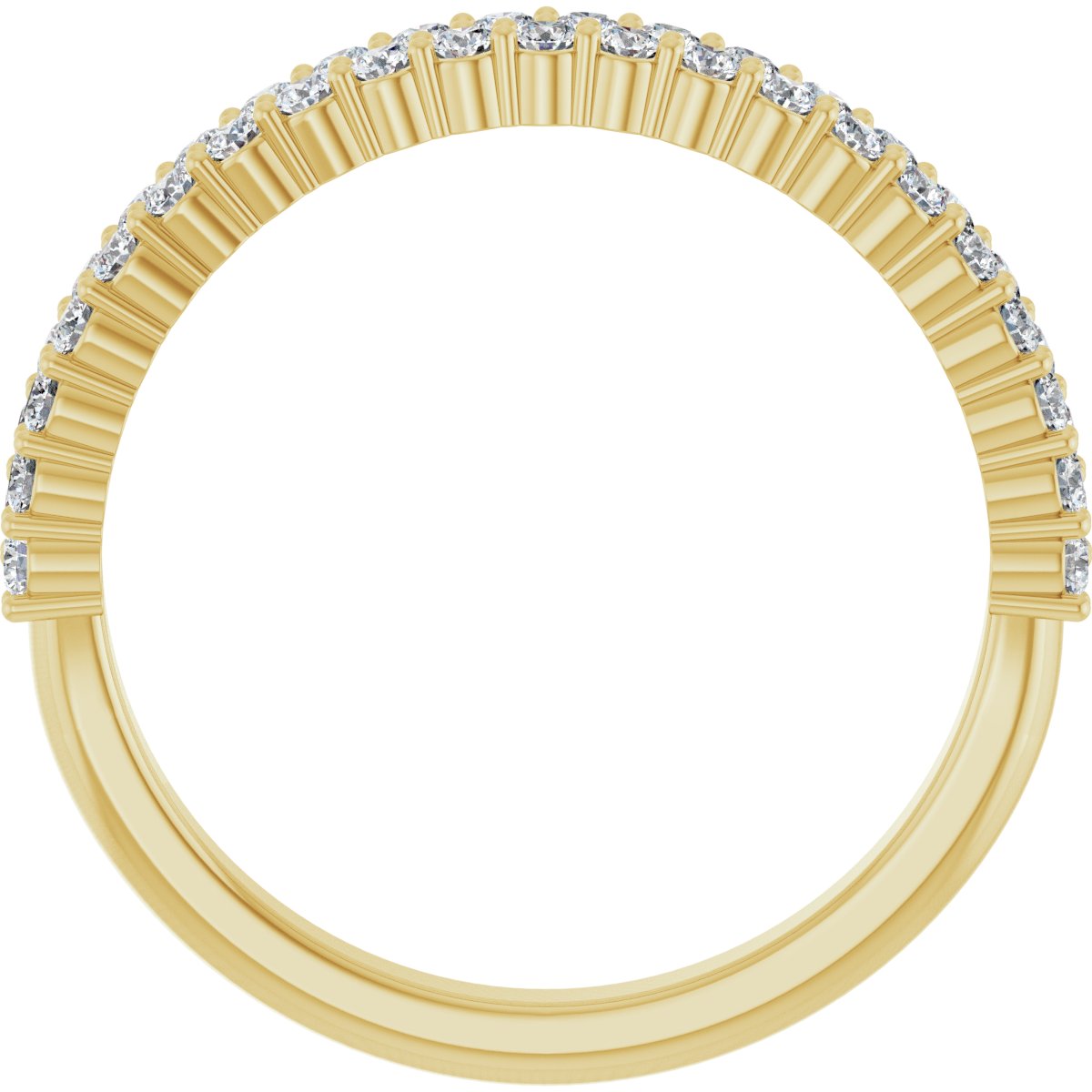 Double Row Anniversary Band