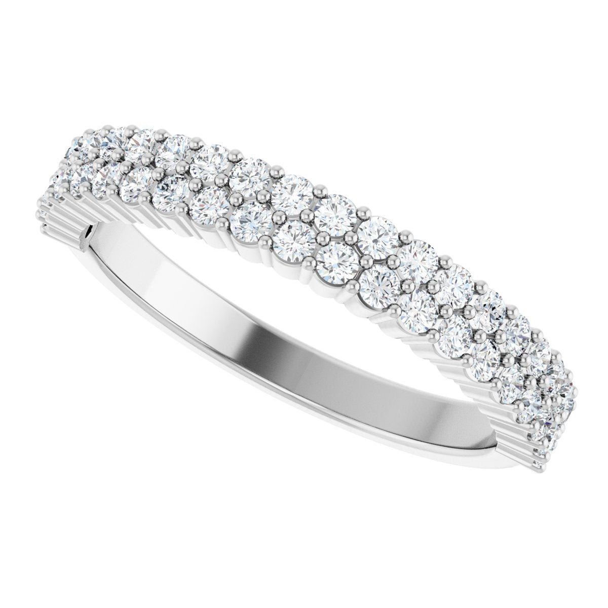 Double Row Anniversary Band