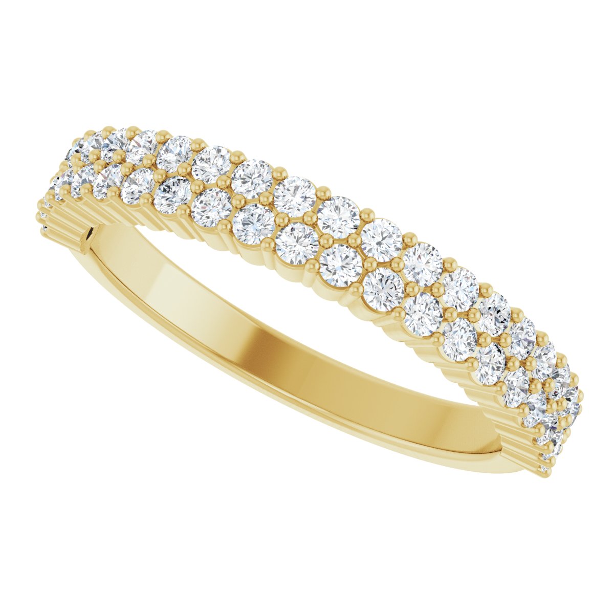 Double Row Anniversary Band