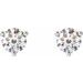 Round 3-Prong Stud Earrings