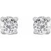 Round 4-Prong Stud Earrings