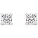 Round 4-Prong Stud Earrings