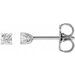 Round 4-Prong Stud Earrings