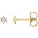 Round 6-Prong Rose-Cut Stud Earrings