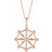 Dharmachakra Wheel Necklace or Pendant
