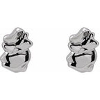 Tiny Nugget Earrings