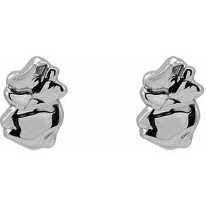 Tiny Nugget Earrings