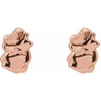 Tiny Nugget Earrings