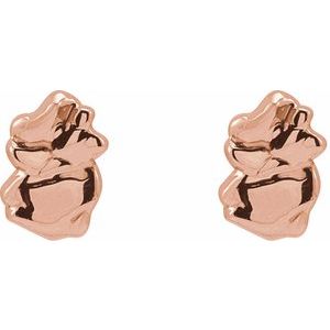 Tiny Nugget Earrings