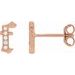 Accented Gothic Initial Earrings