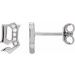 Accented Gothic Initial Earrings