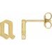 Gothic Initial Earring
