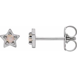 Star Cabochon Earrings