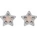 Star Cabochon Earrings